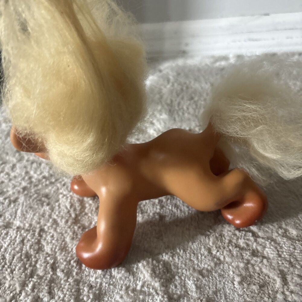 Vintage 1960s DAM Troll Doll Animal Lion Rare Fluffy Hair MINT - Picture 5 of 11